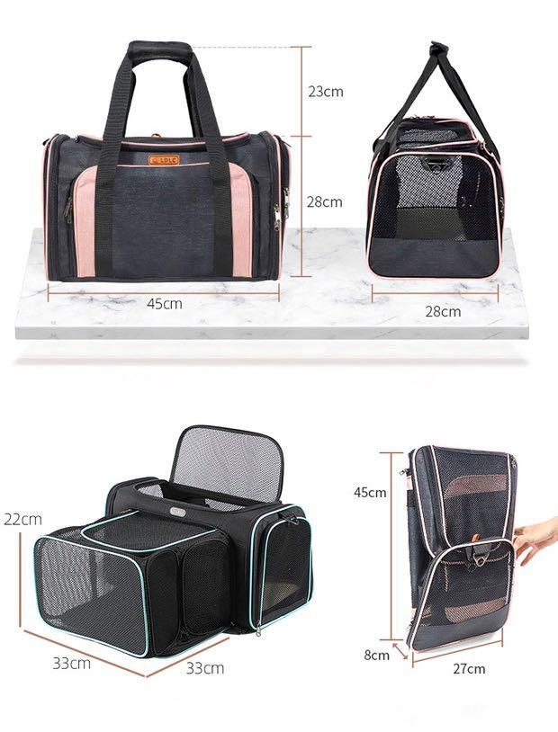 Expandable Pet Carrier, Pet Supplies, Homes & Other Pet Accessories on