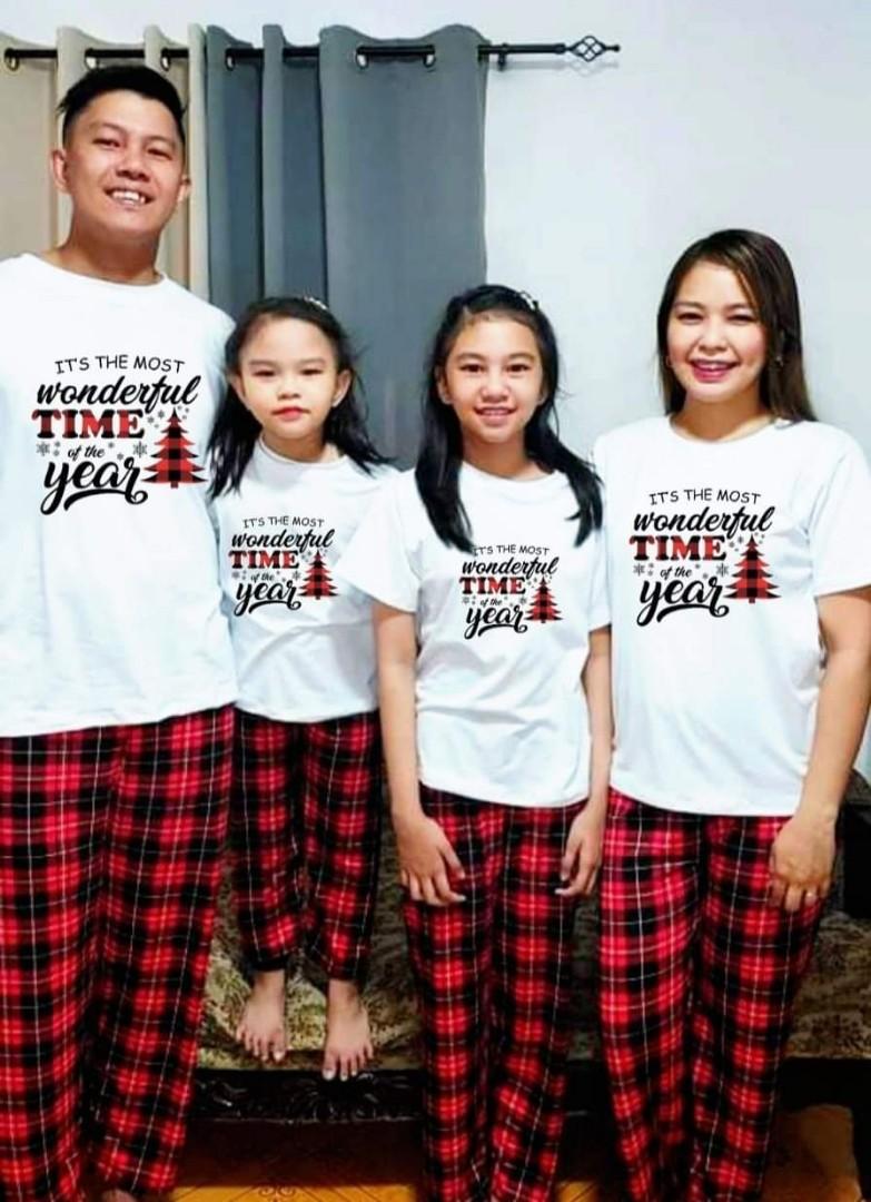 Christmas terno pajama clearance