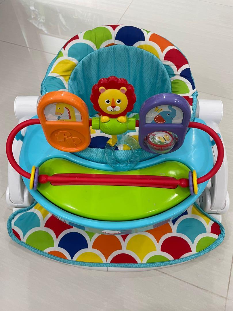 Fisher-Price Deluxe Sit-Me-Up Floor Seat Replacement Tray Lion 