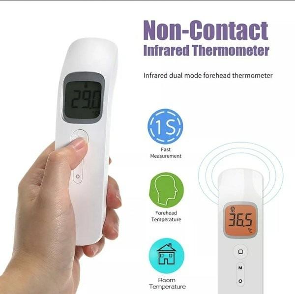 Forehead Infrared Thermometer (Category: Health Monitors & Weighing Scales) located in Manila. Submitted by trustradeglobal (Listing ID 1120627291, Image 1). Description: Our infrared thermometer measures the object temperature based on infrared energy emitted from the surface. Users can quickly get measurement results after positioning properly the temperature probe on the forehead or subject surface. Model : KF30 Power Supply Mode: Internal Pow