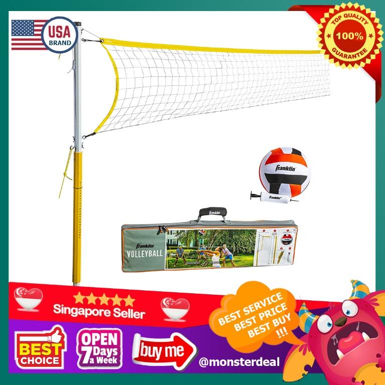 Franklin Sports Volleyball Net and Ball Set — Includes 1 Net with