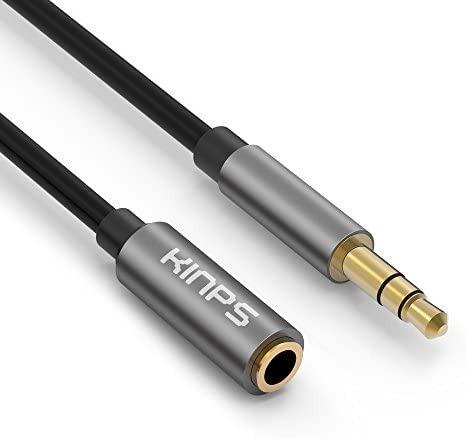Headphones Portable Speakers Mp3 Players HIFI MainCore 1.5m long Pro Slim Black 3.5mm Jack to Jack Stereo Audio Cable Lead GOLD Connectors For Mobile Computers Laptops Phones