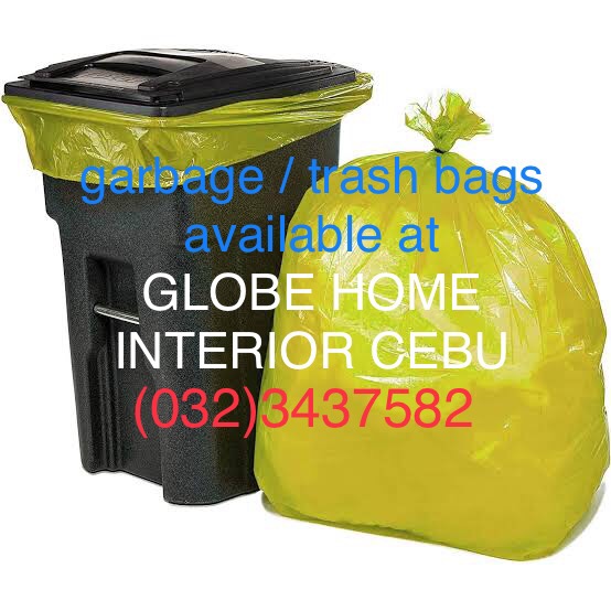 GLOBE HOME INTERIOR (032)3437582 yellow trash / garbage bag plastic bags XL extra large for sale