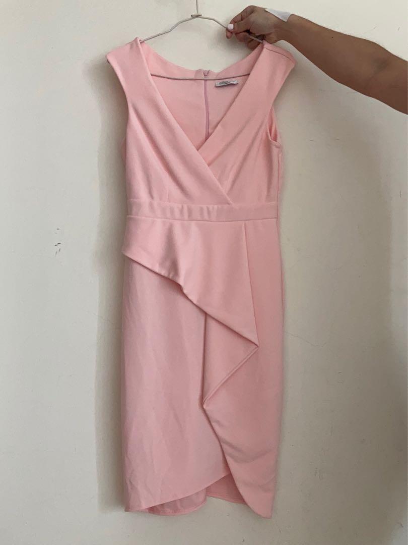 Goddiva Dusty Pink Dress Bridesmaid Dress Women s Fashion