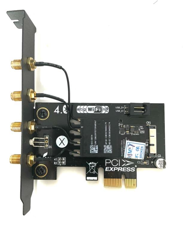 Hackintosh PCIe Wifi Bluetooth Adapter with original Apple iMac Wifi