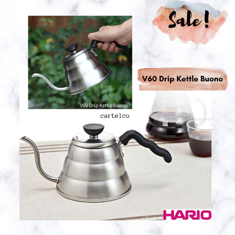 Hario Buono 1.2L Gooseneck Kettle VKB120HSV Made in Japan V60 Pour