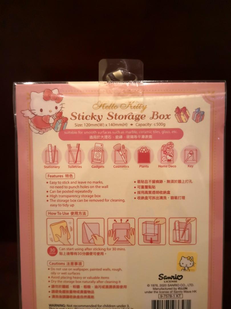 Hello Kitty sticky storage box (Sanrio Original) (Category: Storage Boxes & Baskets) located in Manila. Submitted by maifabfinds (Listing ID 1120637813, Image 3). Description: .
