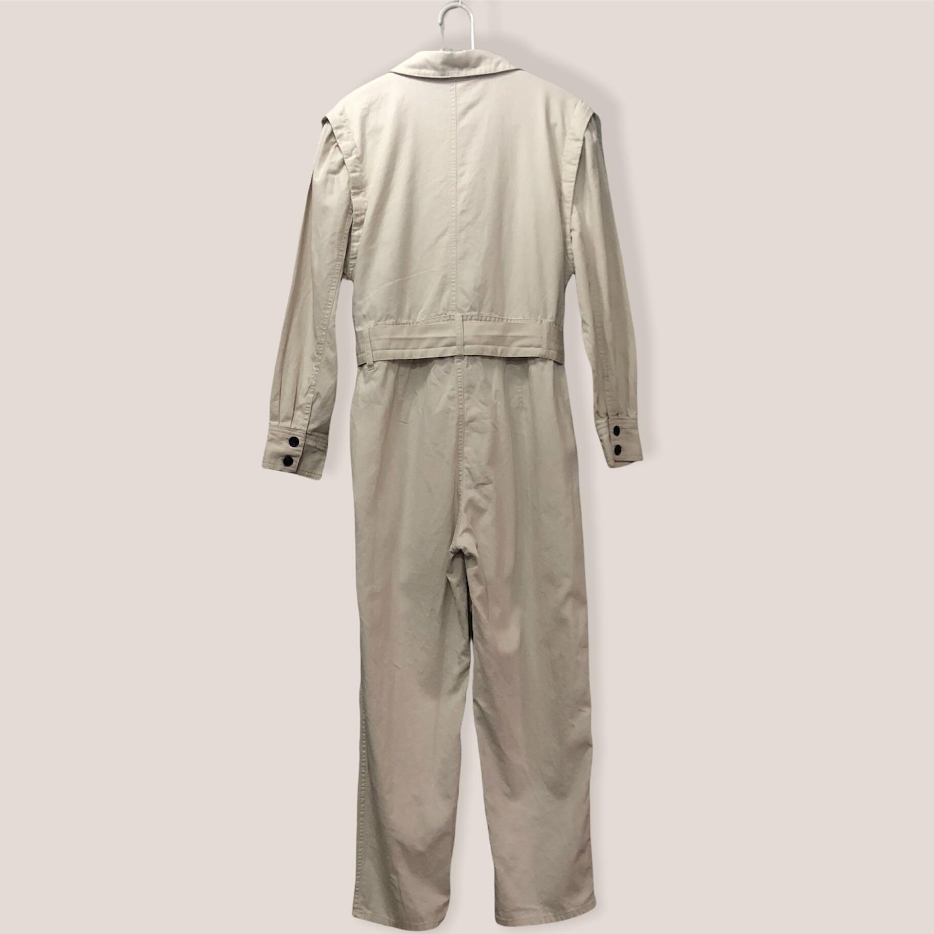 Hm jumpsuit beige outlet