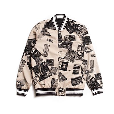 HUF PEEP SHOW VARSITY JACKET