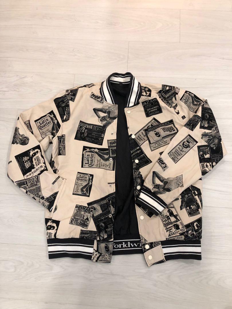 Huf peep discount show varsity jacket