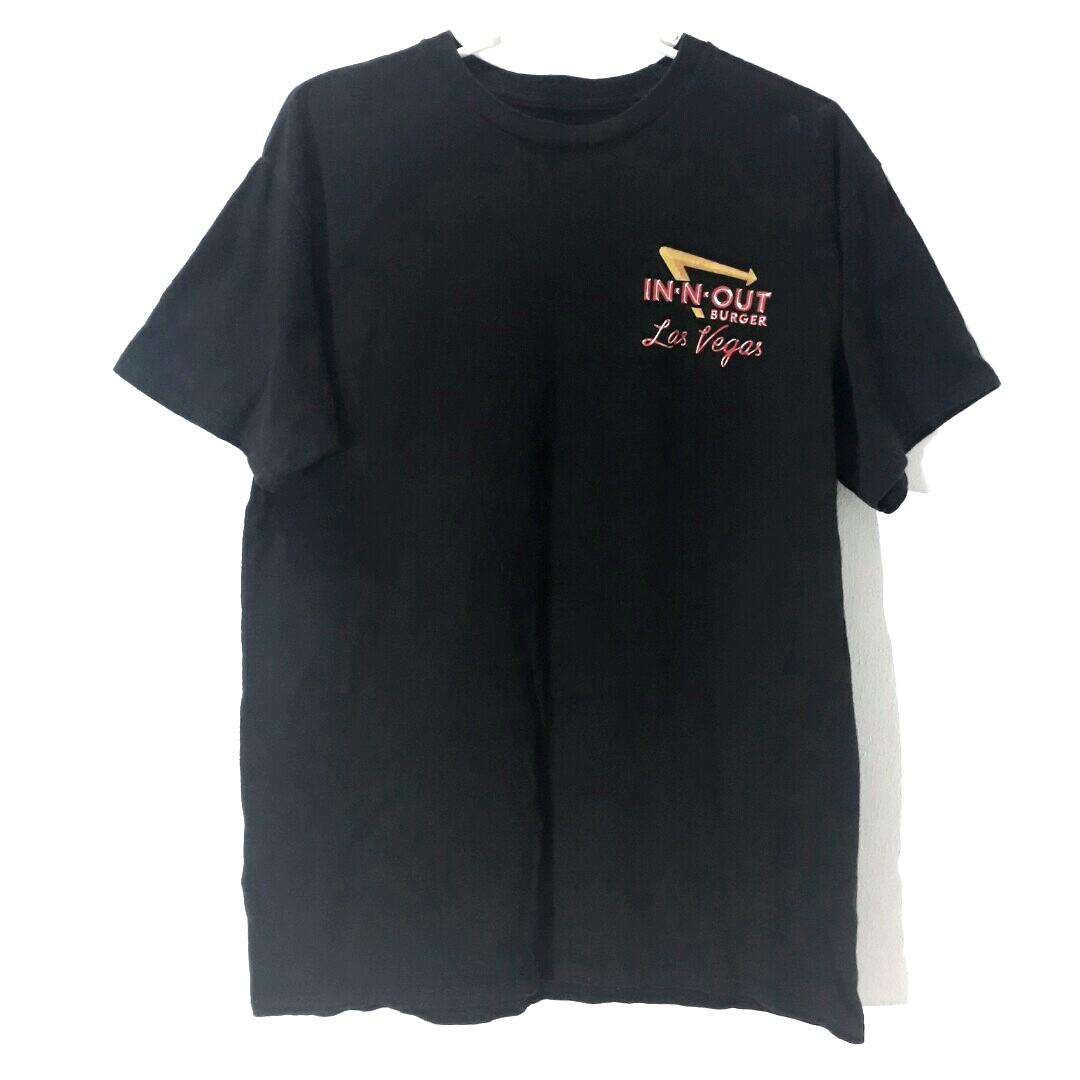 InNOut Burger Black Vintage Print TShirt, Men's Fashion, Tops & Sets