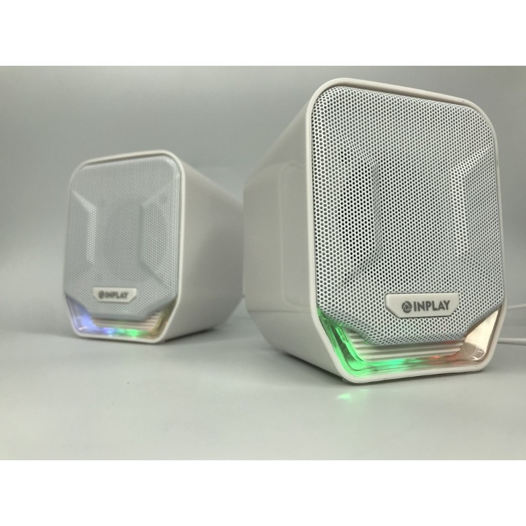 INPLAY (MS-003) RGB MOBILE GAMING & MUSIC SPEAKER, COLOR WHITE, Audio ...