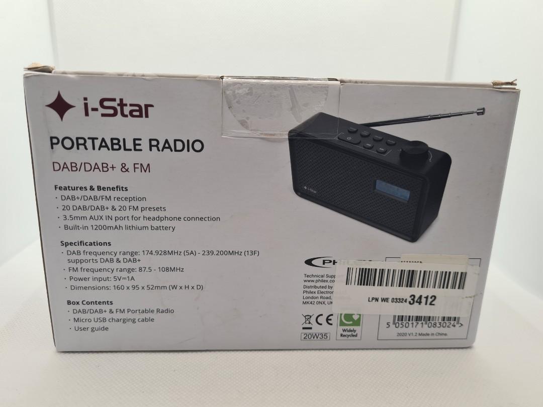 iStar Rechargeable PORTABLE DAB/FM RADIO, Audio, Portable Music Players on Carousell