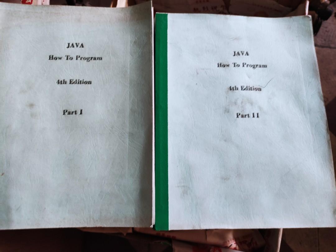 Java how to program 4th ed (Category: Textbooks) located in Manila. Submitted by limdrich (Listing ID 1120741584, Image 1). Description: laser copied, book bind, two parts, in good condition and well kept.