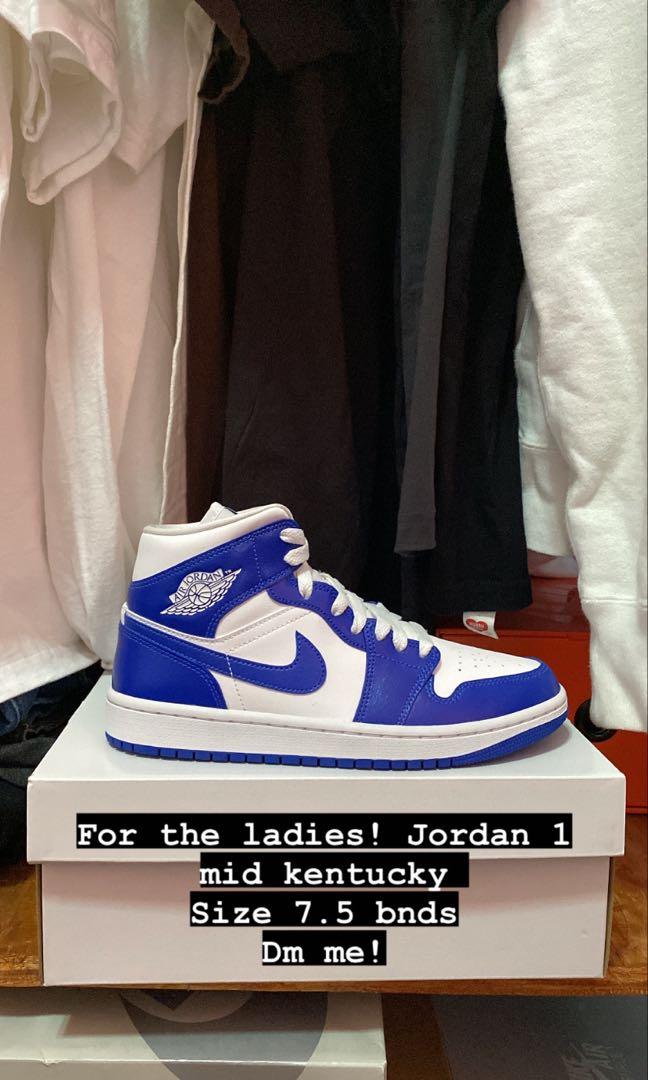 Jordan 1 mid kentucky, Women's Fashion 