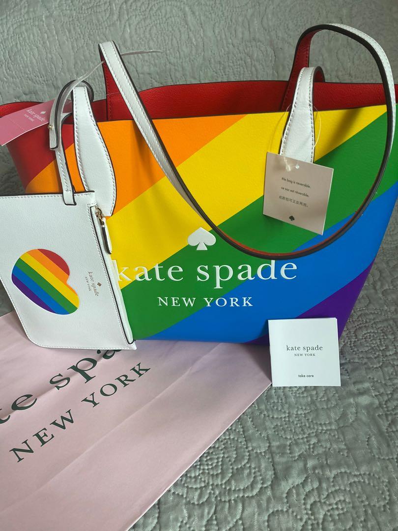 Kate spade reversible hotsell rainbow tote