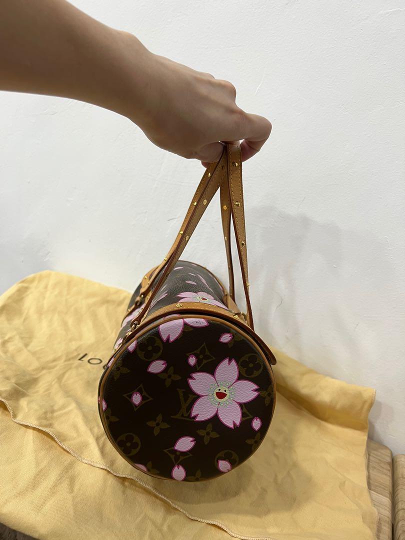 Murakami Vintage Edition Flat Bag in Cherry monogram canvas