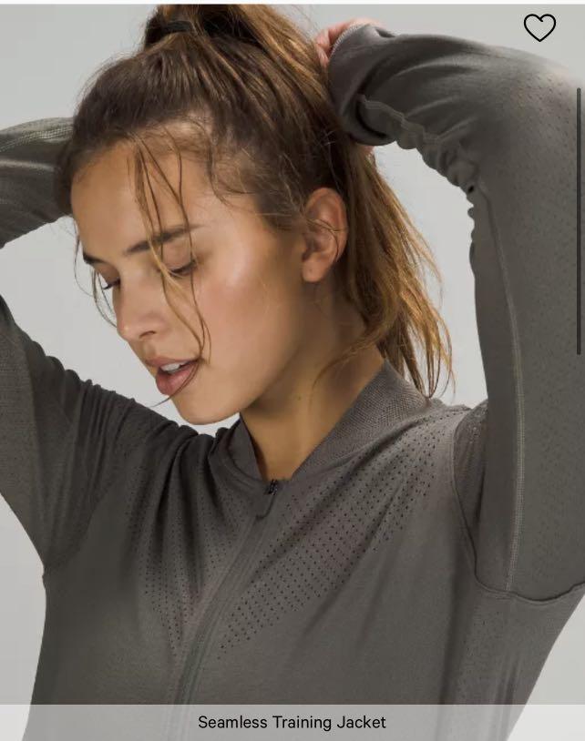 seamless training jacket lululemon