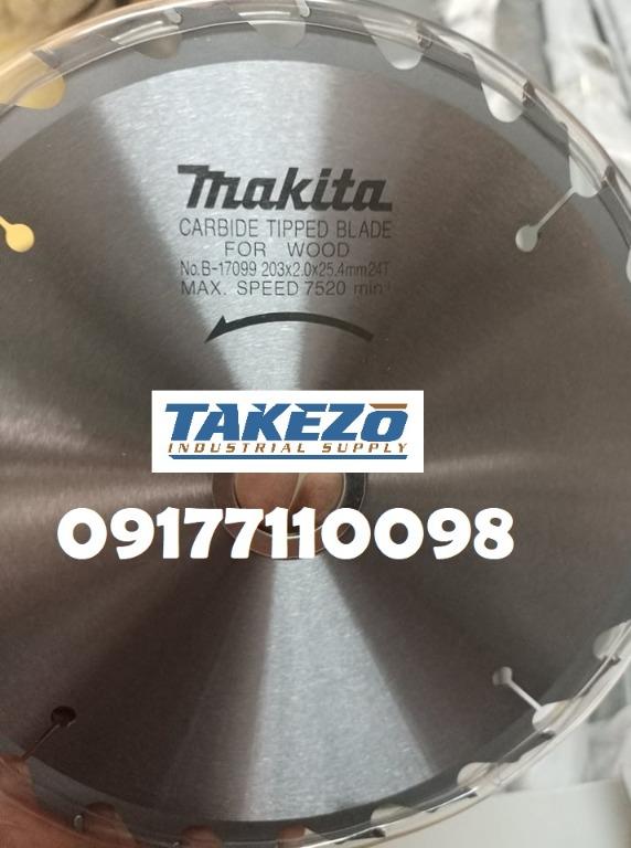 Makita Circular Saw Blade (Category: Construction Tools & Equipment) located in Manila. Submitted by joeyroque09 (Listing ID 1120641662, Image 1). Description: 8", 24 teeth Contact 09177110098 for FAST TRANSACTIONS. ______ Location: Mayhaligue St. Abad Santos Manila Waze: Takezo Industrial Supply (Landmark: Uno High School) 126 Medicion 2B Imus Cavite Waze: Takezo Industrial Supply (Landmark: Sea Oil).