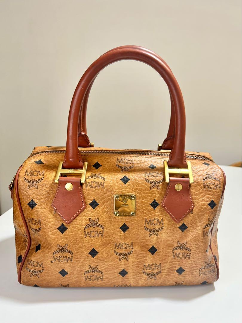 Mcm visetos shop boston bag