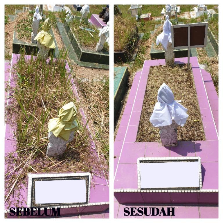 MEMBERSIHKAN PUSARA/KUBUR