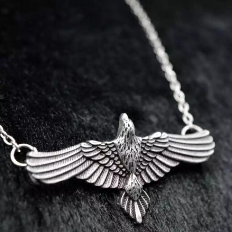 Mens eagle pendant hotsell necklace