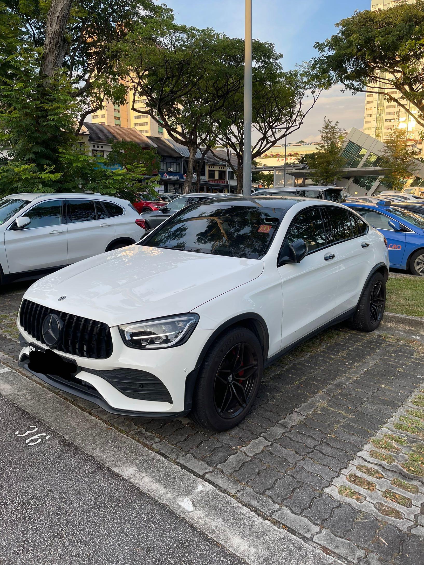 Mercedes-Benz AMG GLC-Class Coupe Mild hybrid 2020 Auto (Category: Used Cars) located in Singapore. Submitted by ja5on (Listing ID 1120622839, Image 3). Description: Glc300 coupe mild hybrid. Pearl rainbow wrap Come with 64 ambient light, keyless go and kick boot No consignment, direct seller.