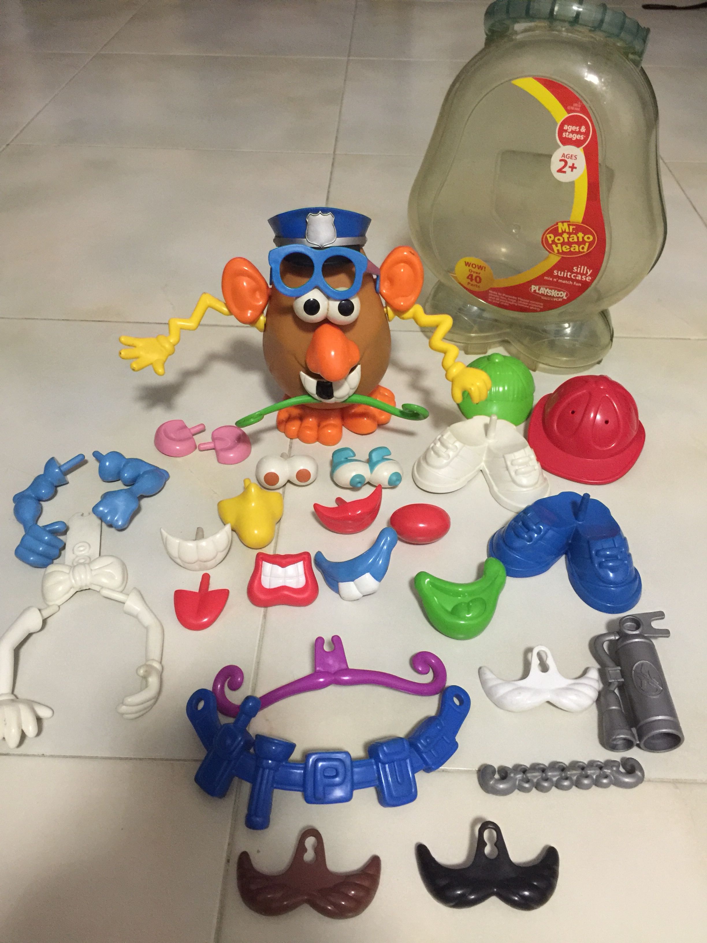Mr potato head silly suitcase 40 pieces on sale