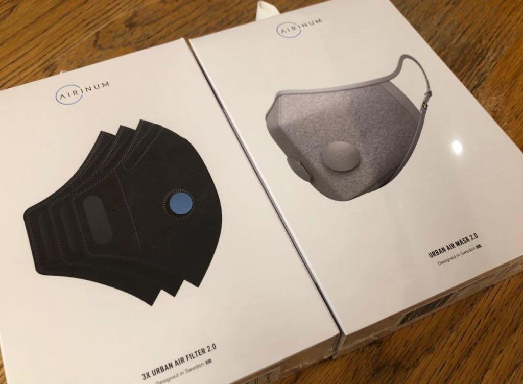 New Airinum Large Premium Quality n95 mask + filter, Health & Nutrition ...