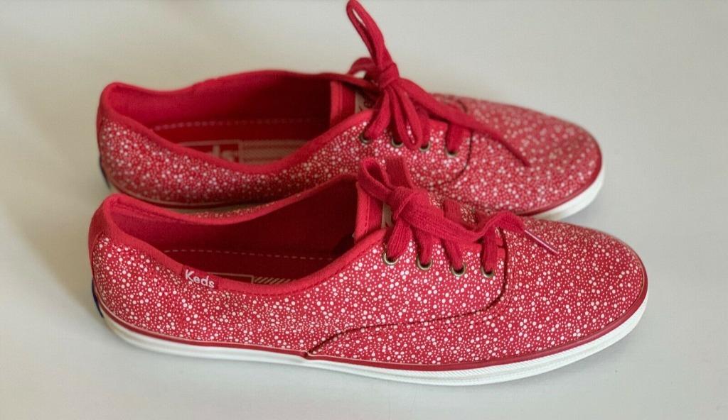 Keds red sales glitter shoes