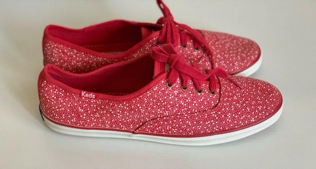 Red glitter keds outlet
