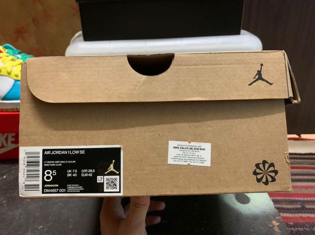 Nike Air Jordan 1 Low Crate, Men's Fashion, Footwear, Sneakers on Carousell