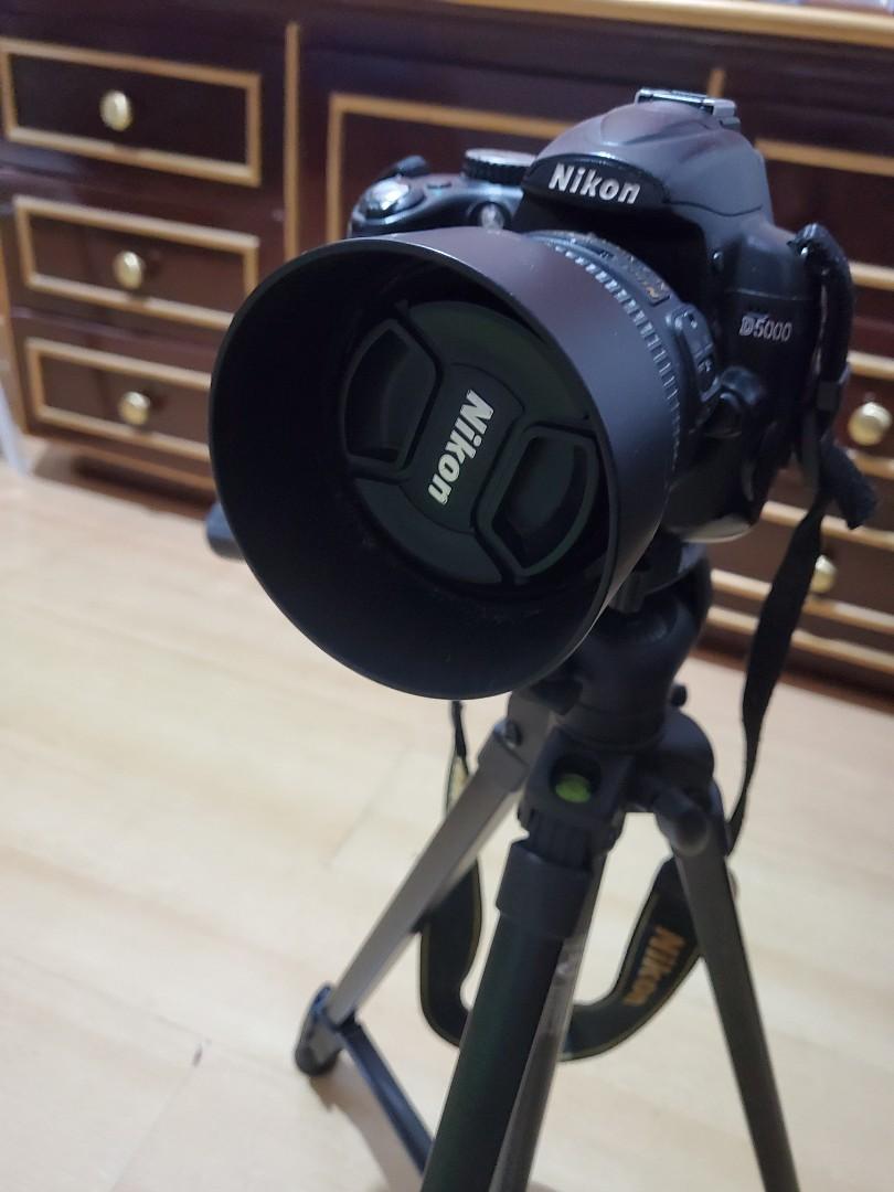 Nikon D5000 dslr (Category: Cameras) located in Manila. Submitted by swiftdragon_0c099a (Listing ID 1120690757, Image 1). Description: nikon d5000 with lens 18-55mm charger, bag, manual comes also with 2 extra lens wide 50mm and zoom 70-300mm tri pod good as new cameras view lcd has Crack wala na iba flaws all in good conditions.