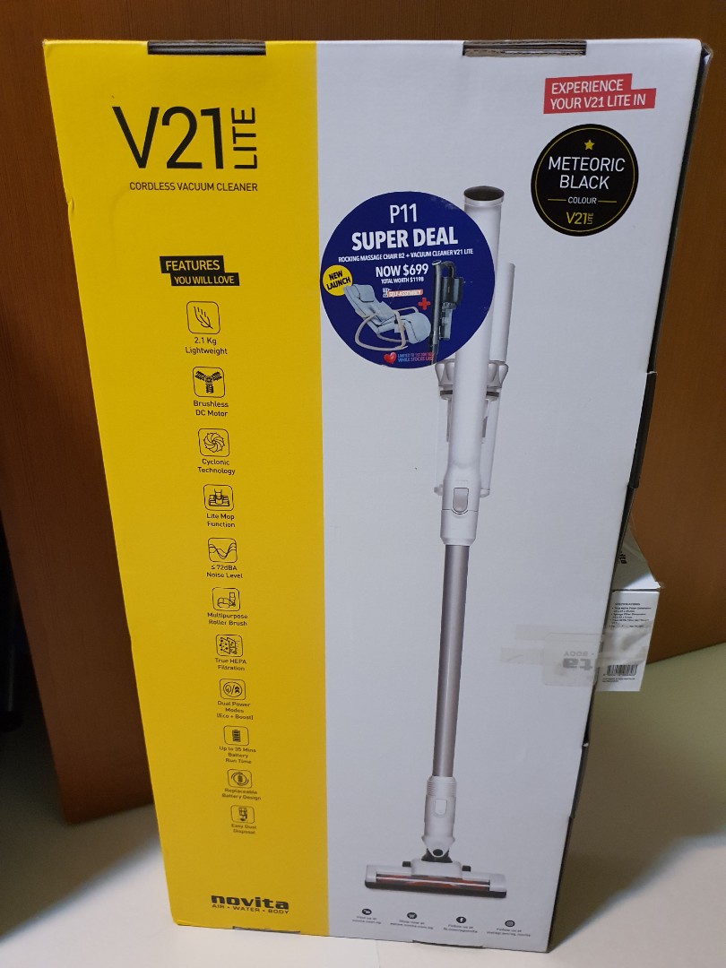 NOVITA CORDLESS VACUUM CLEANER, TV & Home Appliances, Vacuum Cleaner