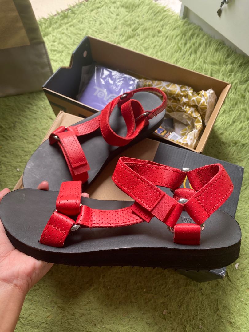 NEW Original Teva Original Universal Moto Red Women s