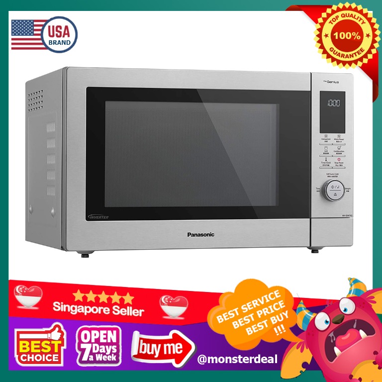Panasonic Convention Microwave Oven, Silver, 34L, NNCD87KSYPQ, TV