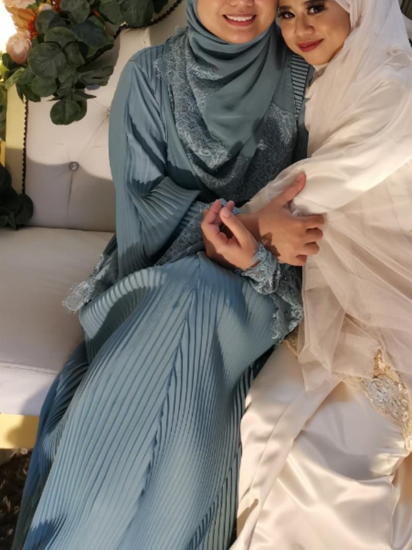 Pleated abaya, Muslimah Fashion, Dresses on Carousell