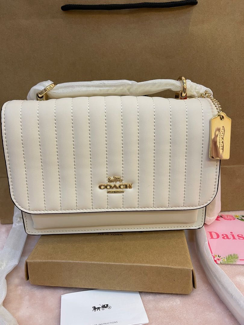 Coach white sling deals bag
