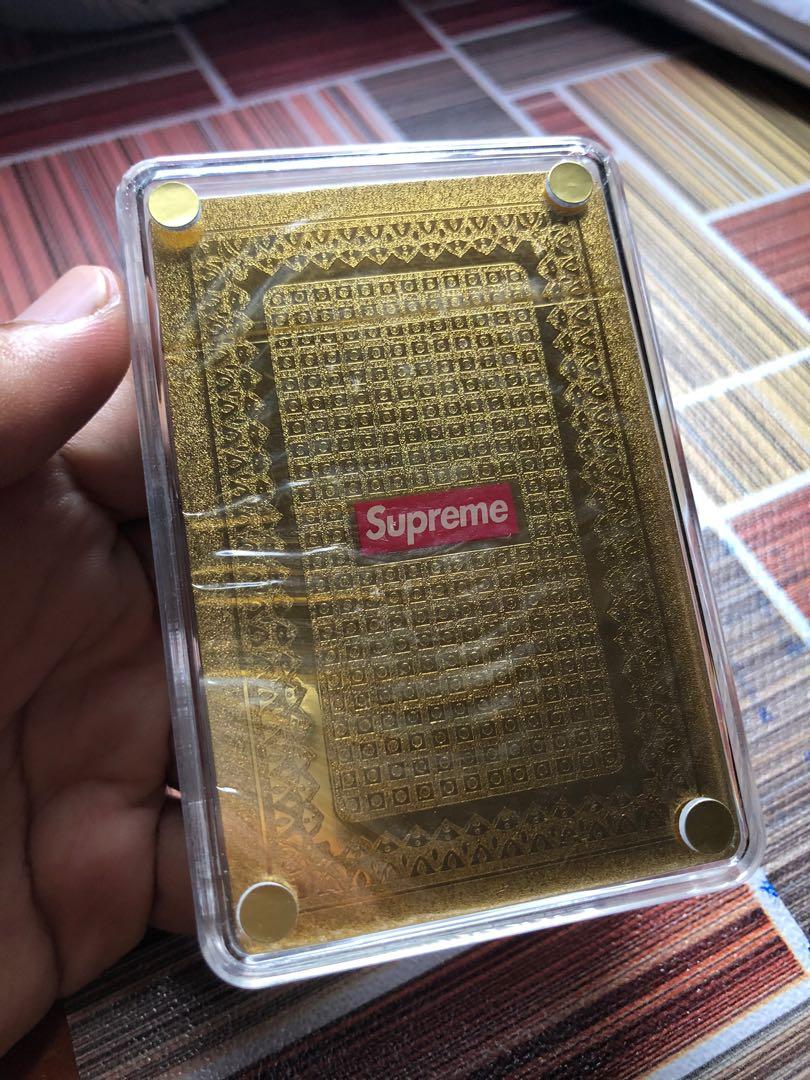 Supreme】Gold Deck of Cards Supreme New York Authentic Brand New