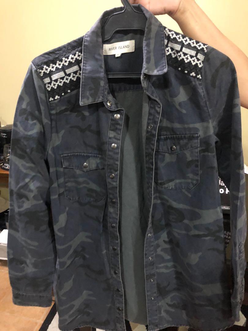 river island army jacket