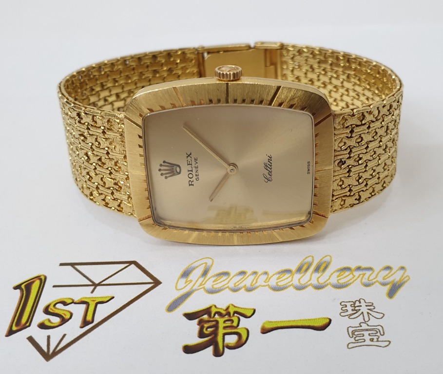ROLEX 18K YELLOW GOLD CELLINI WATCH M 4087 Luxury