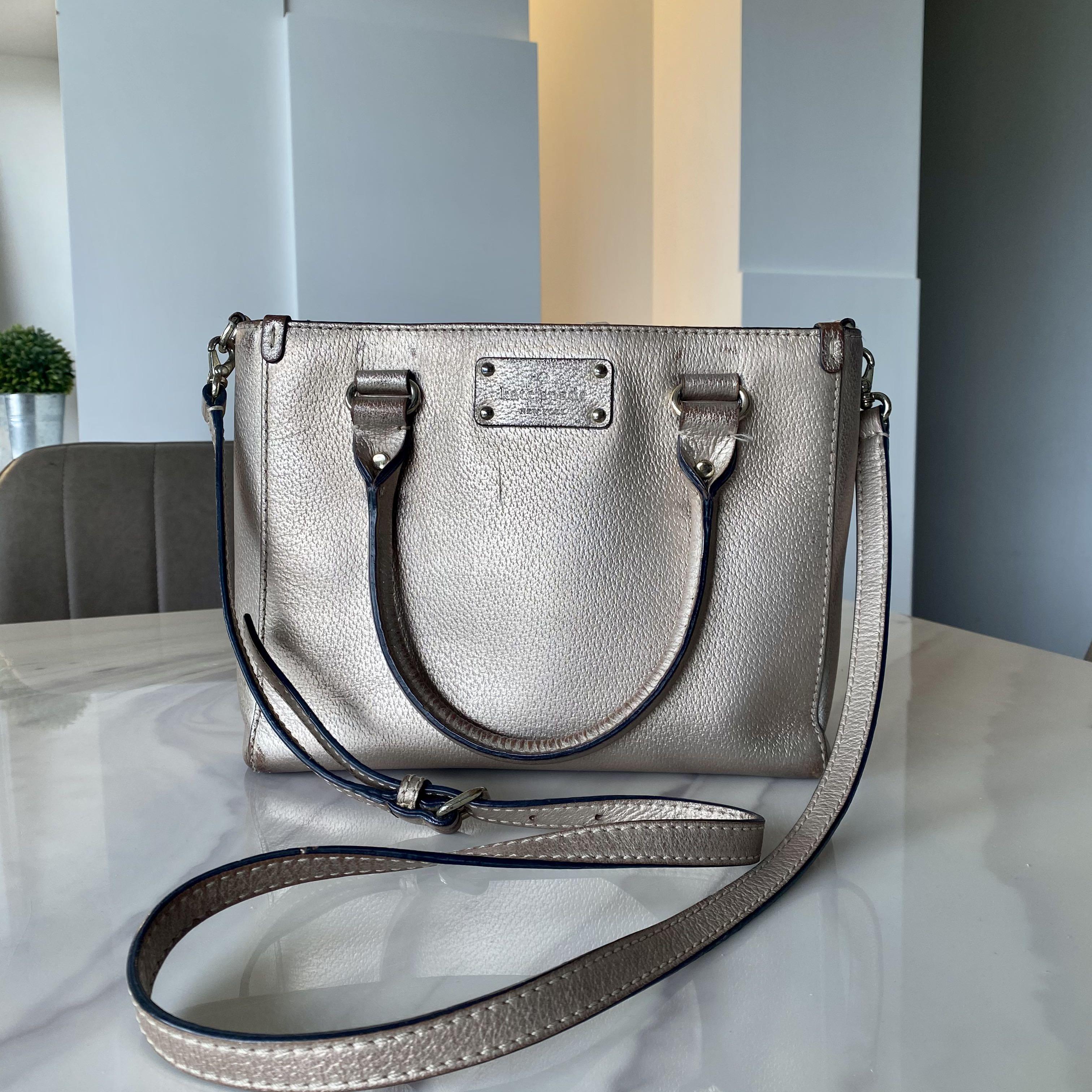 Grey and rose gold handbag best sale