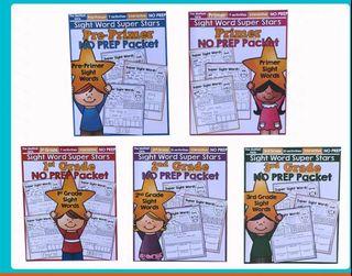 Sight word super star assessment