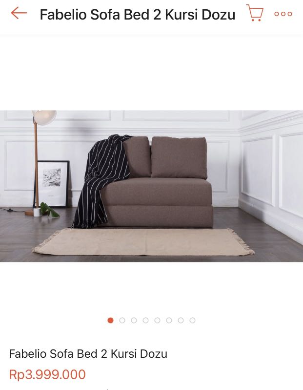 Sofa bed fabelio 2 seats, Perabotan Rumah di Carousell