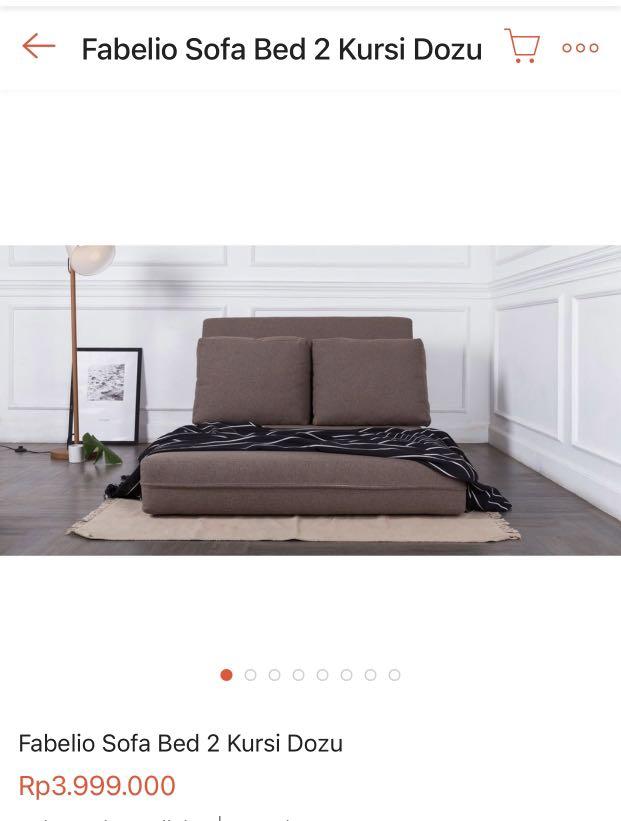 Sofa bed fabelio 2 seats, Perabotan Rumah di Carousell