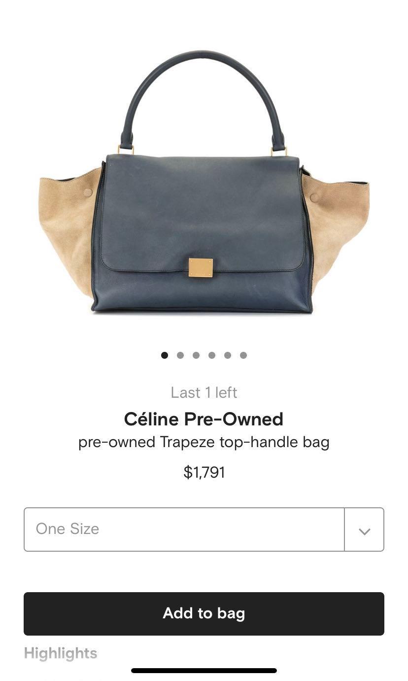 celine handle bag