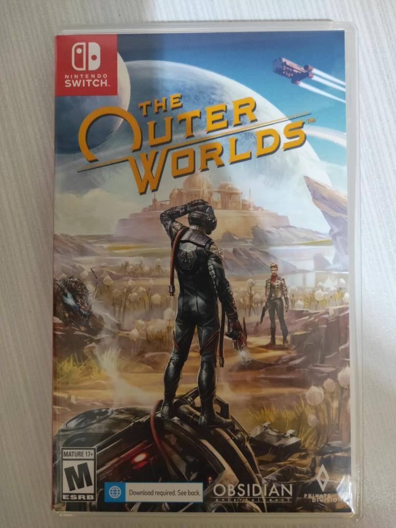 The outer worlds Nintendo switch game cartridge Video Gaming