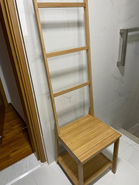 Towel rack chair Ragrund Furniture Home Living Furniture Shelves Cabinets Racks on Carousell