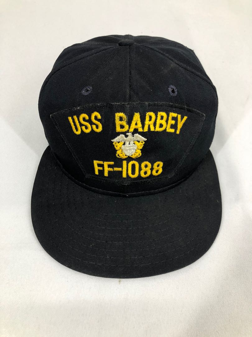 Vintage USS BARBEY FF-1088 US Navy Frigate Military Hat, Men's Fashion ...