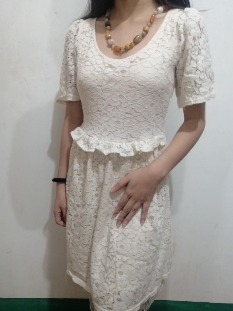 White Semi Formal Dress for teens Women s Fashion Dresses Sets